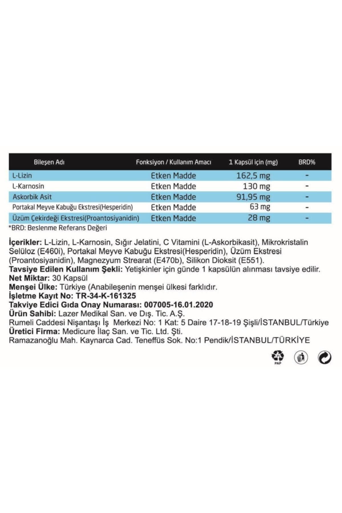Vitrex C Vitamini Içeren Takviye Edici Gıda 30 Kapsül