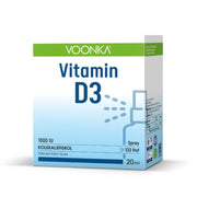Voonka Vitamin D3 MCT içeren 1000İÜ 20ml Sprey/Damla