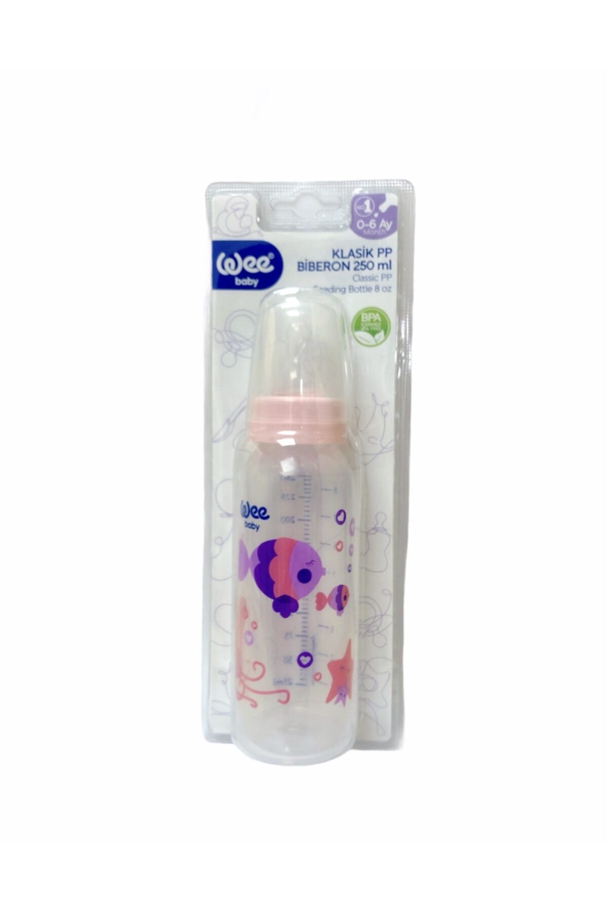 Wee Baby Klasik PP Biberon 250 ml - Karma Renk