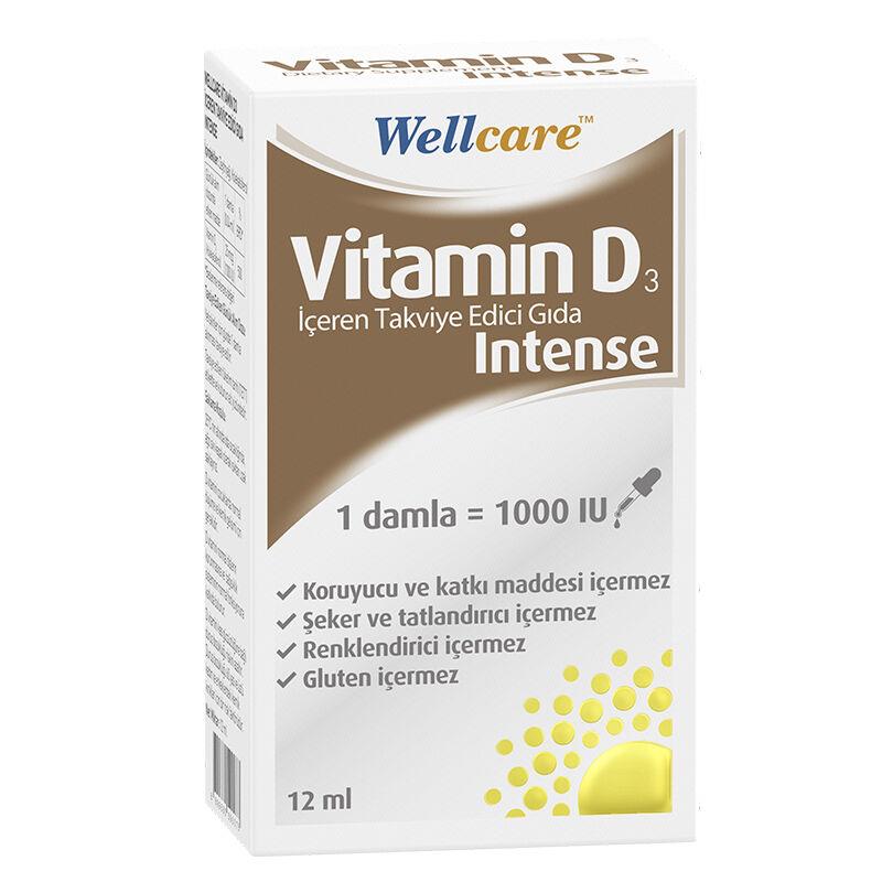 Wellcare Vitamin D3 Intense 1000 Iu 12 ml Damla