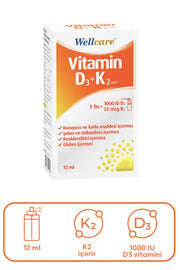 Wellcare Wellcare Vitamin D3 K2 12 ml