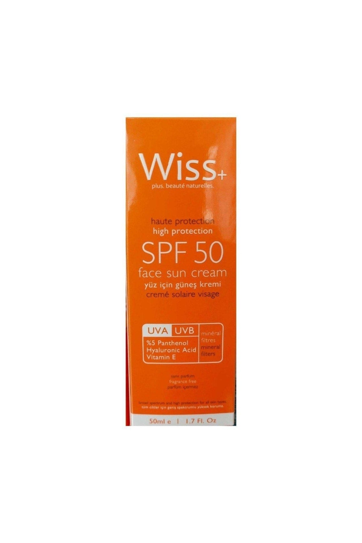 Wiss Plus + SPF 50 Güneş Kremi 50ml