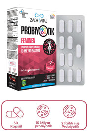 Zade Vital Feminen Probiyotik Takviye Edici Gıda 30 Kapsül